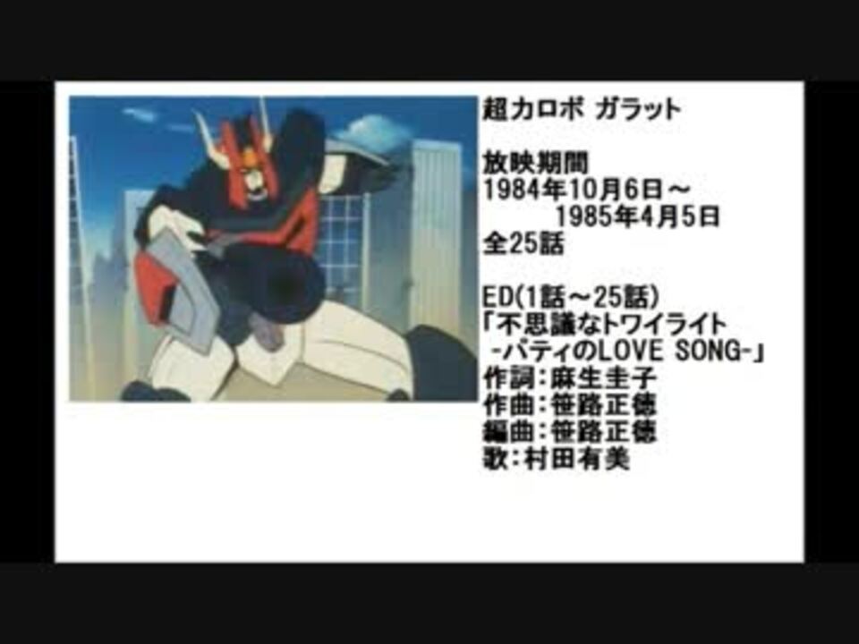 人気の アニメ 80年代 動画 277本 5 ニコニコ動画