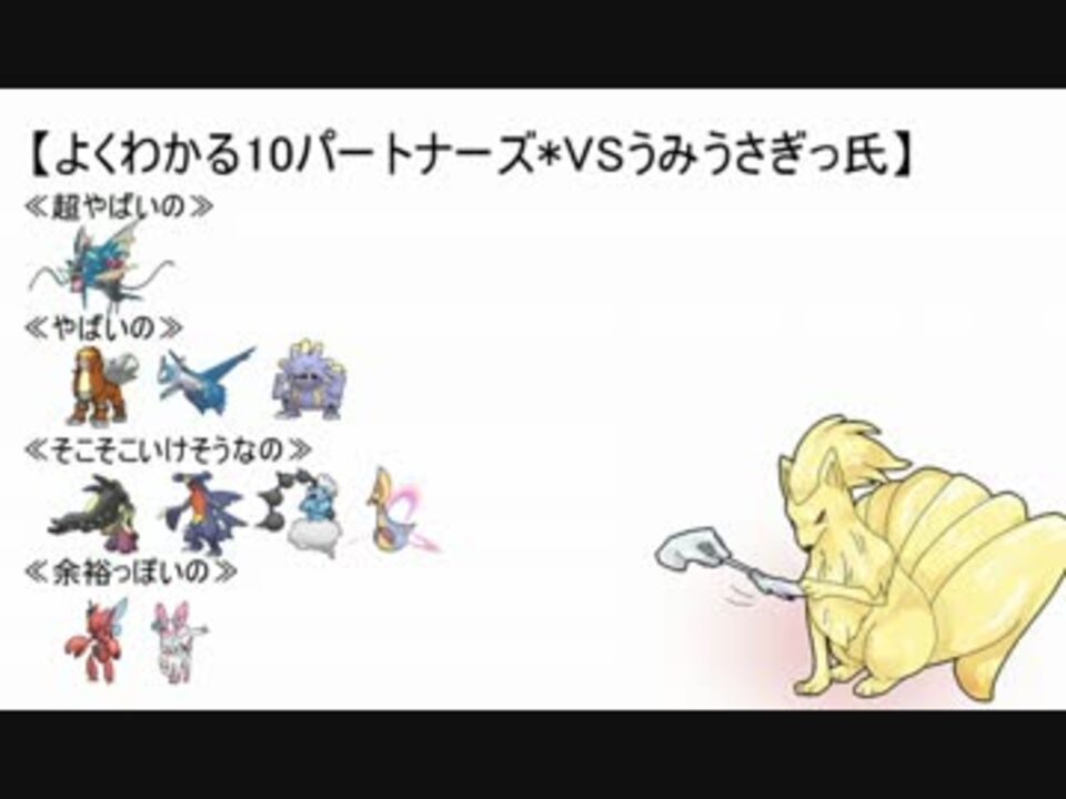 ポケモンxy キュウコンを添えてノーブラ杯 実況 Vsうみうさぎっ氏 ニコニコ動画