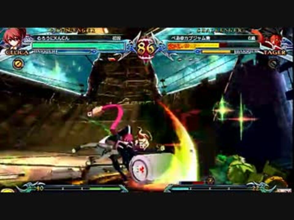 14.10.12 西日暮里バーサス ブレイブルーCP ランダム2on P1 - ニコニコ動画
