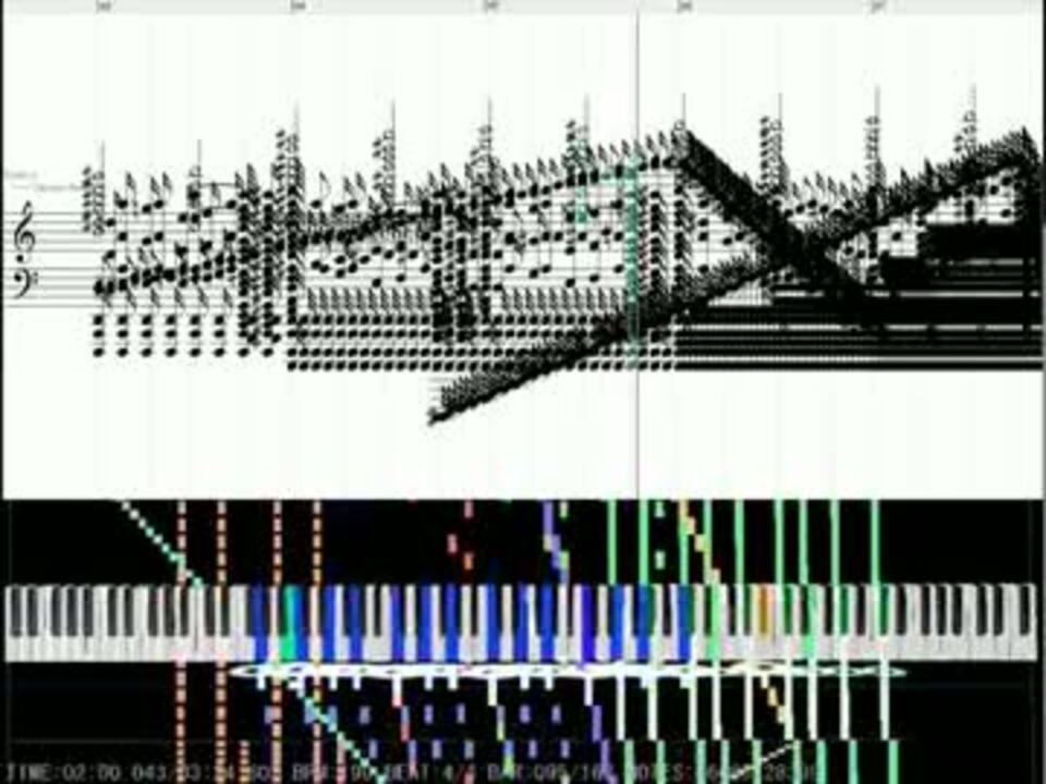 黒楽譜 ナイトオブナイツの楽譜を真っ黒にしてみた ニコニコ動画