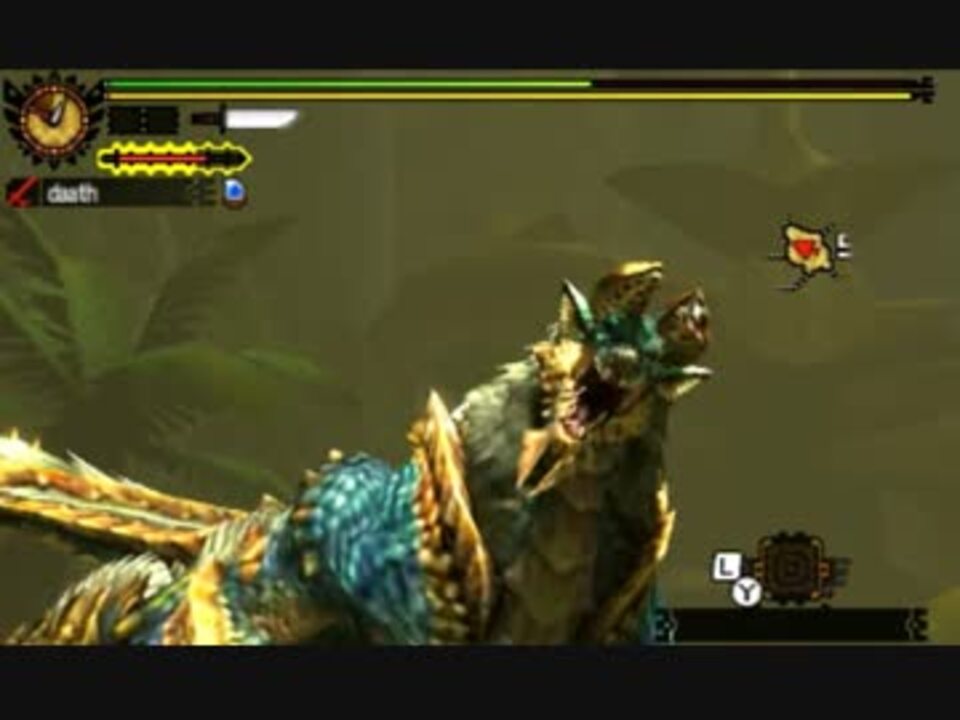 Mh4g G 2 ジンオウガ狩猟ノススメ 太刀ソロ 6 18 50 ニコニコ動画