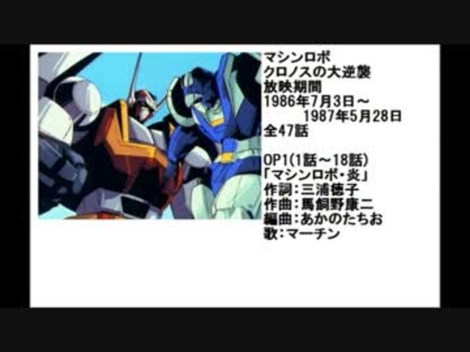 人気の マシンロボ クロノスの大逆襲 動画 132本 4 ニコニコ動画