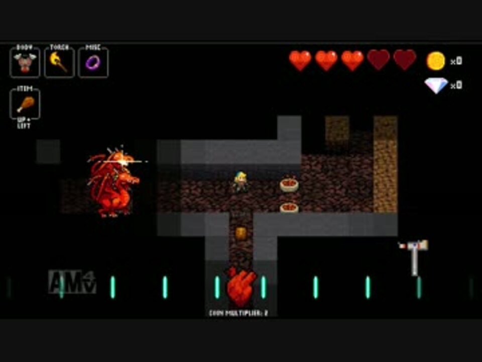 プレイ動画 ネクロダンサー自作ダンジョンで遊ぶ ６の１ ニコニコ動画