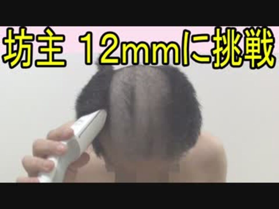 坊主刈り１２ｍｍに挑戦してみた ニコニコ動画