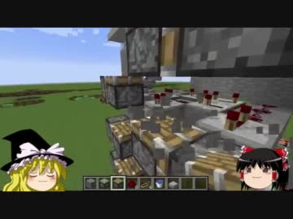 Minecraft ブロック上昇式エレベーターの作り方 ゆっくり解説 ニコニコ動画