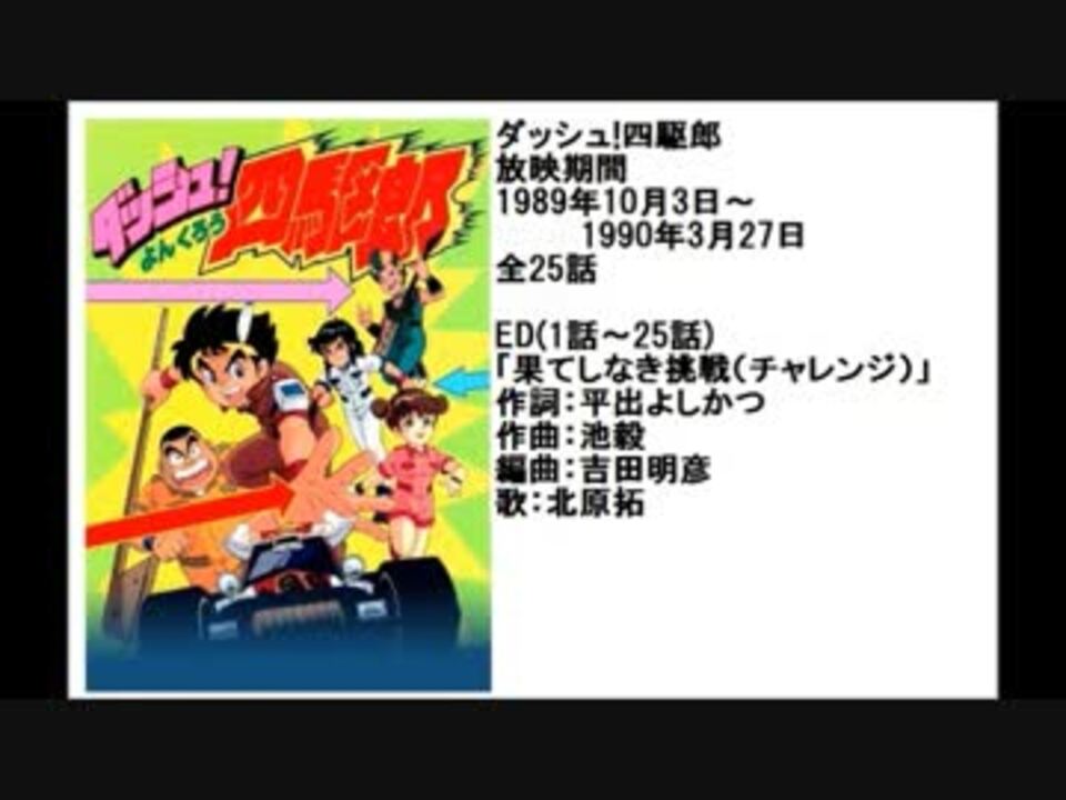 80年代アニメ主題歌集 ダッシュ 四駆郎 ニコニコ動画