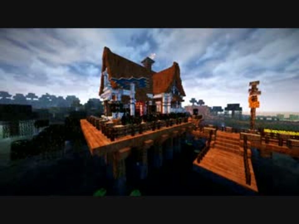 Minecraft 水上に別荘を1時間建築してみた ニコニコ動画