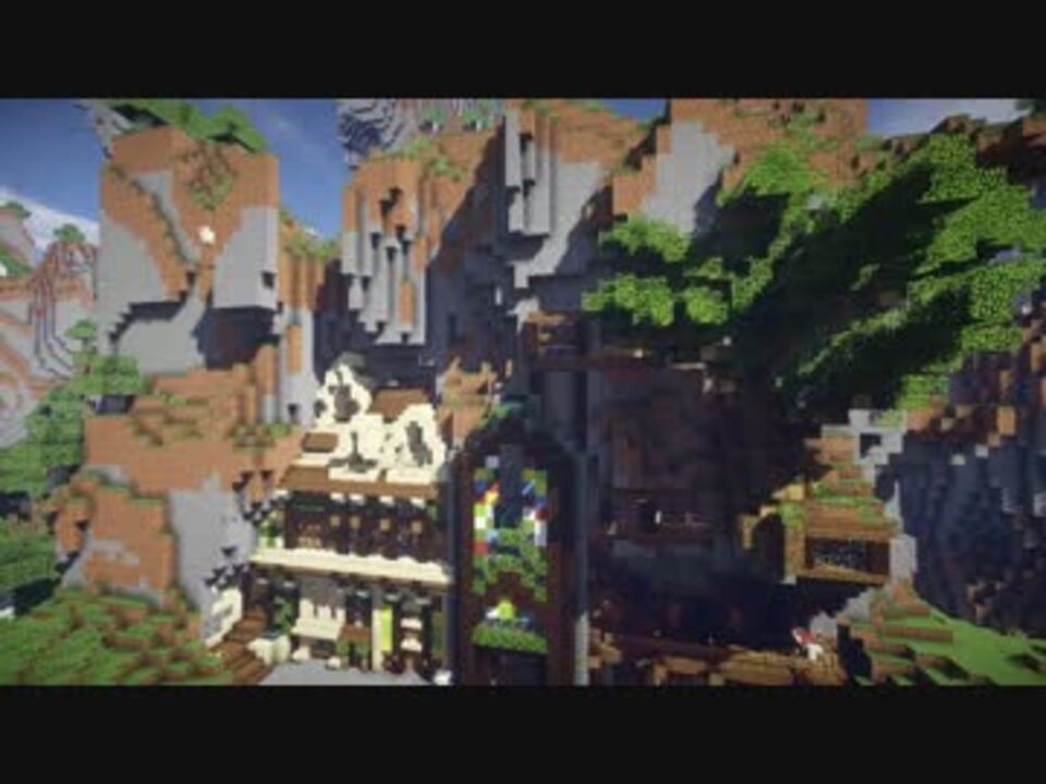 Minecraft 息抜き手抜きで崖街建築 ０息目 ニコニコ動画