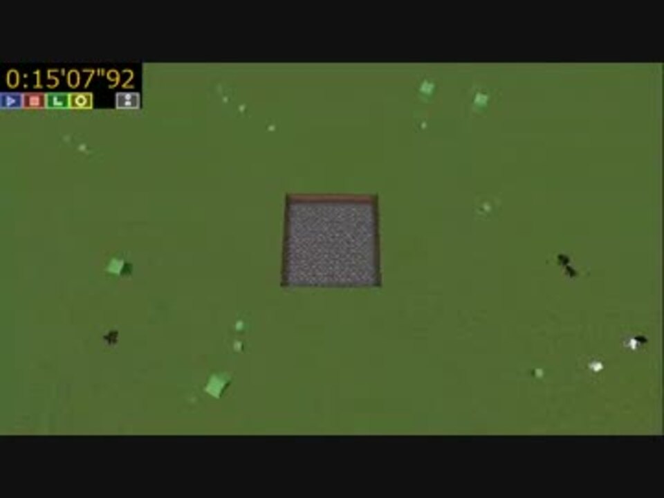 Minecraft 素手で1チャンク露天掘りrta記録15分07秒92 ゆっくり実況 ニコニコ動画