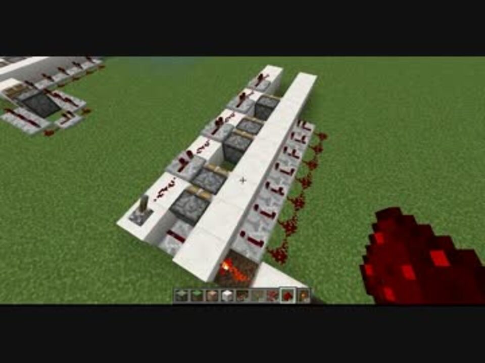 Minecraft 一分くらいで簡単に作れる5連ピストン圧縮 1 8 3 ニコニコ動画