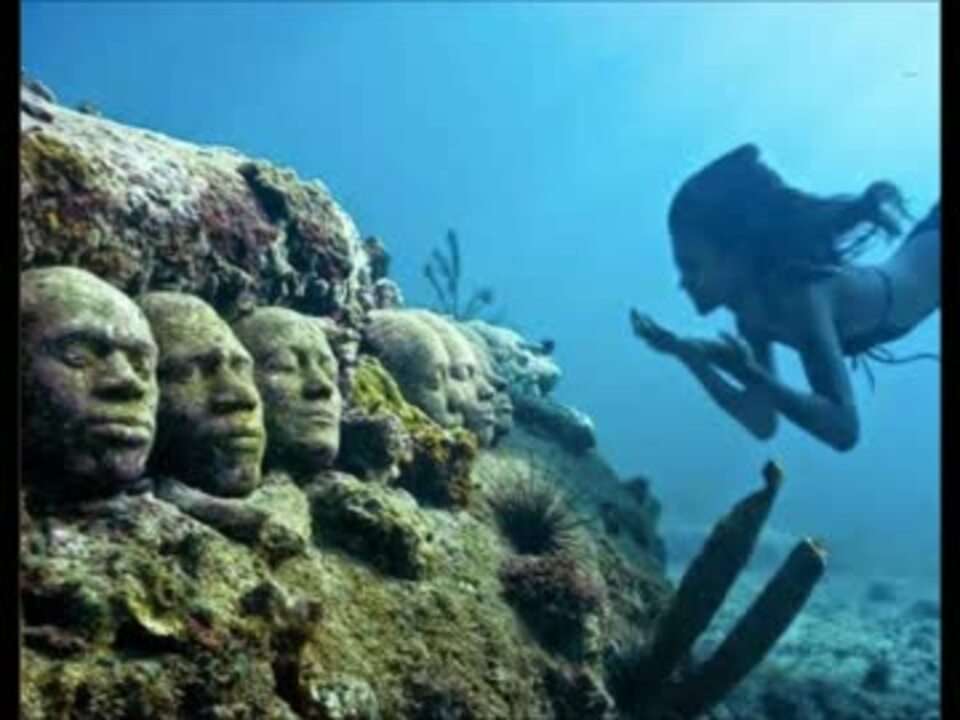 メキシコ カンクンの海底美術館 ニコニコ動画