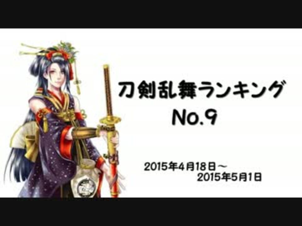 刀剣乱舞ランキング 9 ニコニコ動画