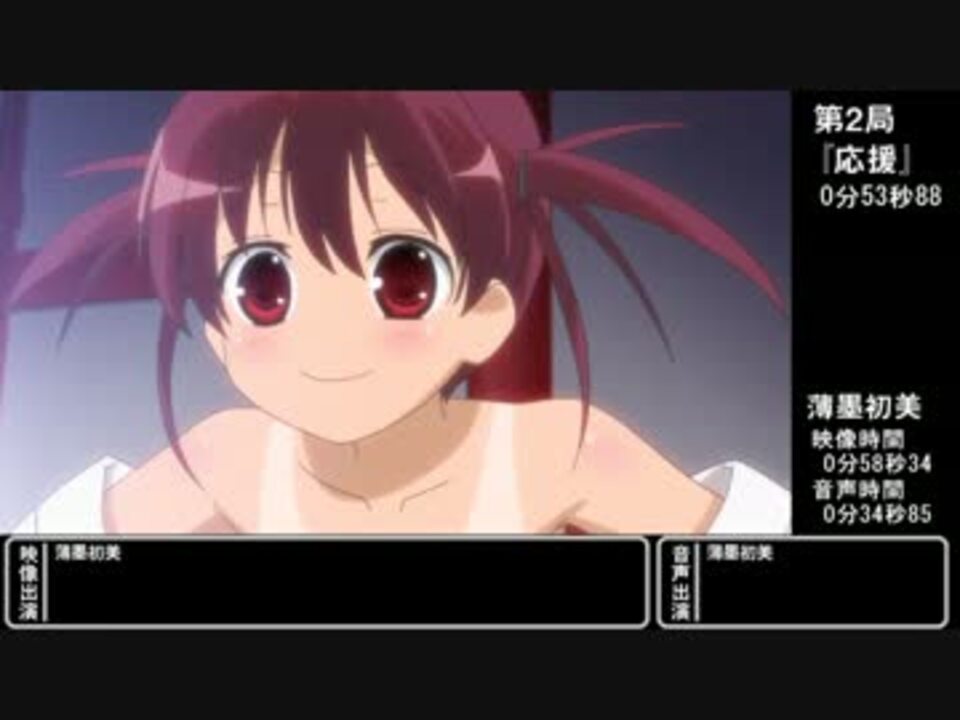 出演時間 咲 Saki 全国編 薄墨初美 全登場シーン 10位 ニコニコ動画