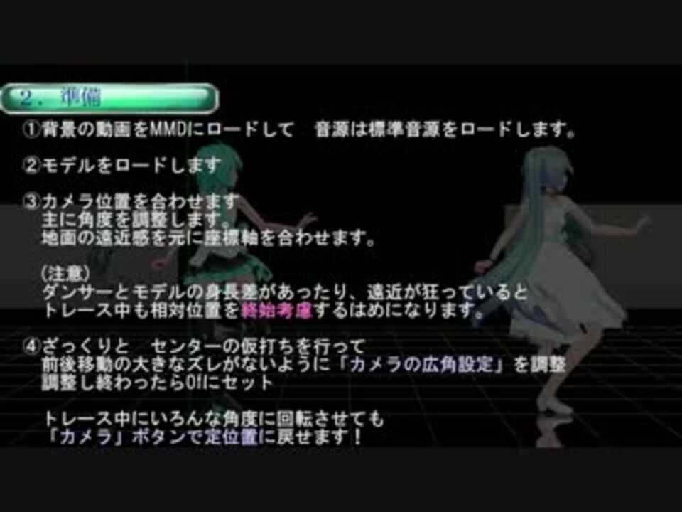 Mmd モーショントレース 覚書１ 参考になればと思いまして ニコニコ動画