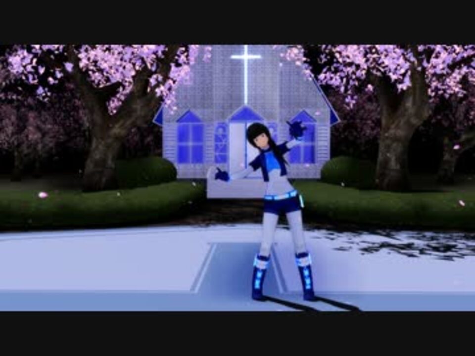 Mmd 教会と桜のステージ Ver1 1 モデル配布あり ニコニコ動画