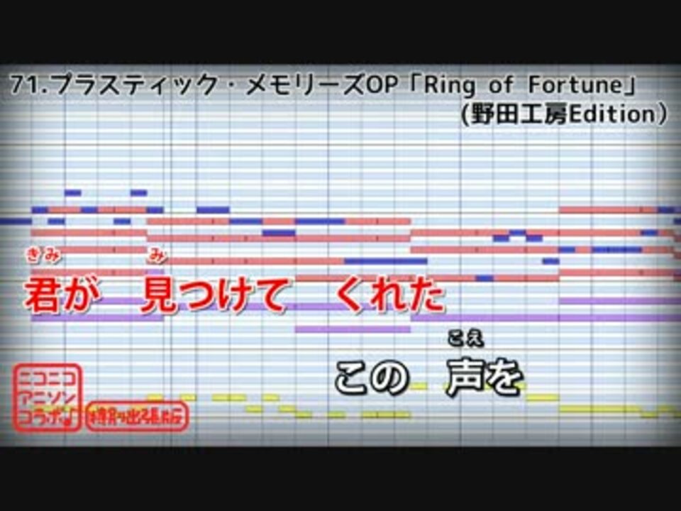 カラオケ プラスティック メモリーズop Ring Of Fortune 佐々木恵梨 ニコニコ動画