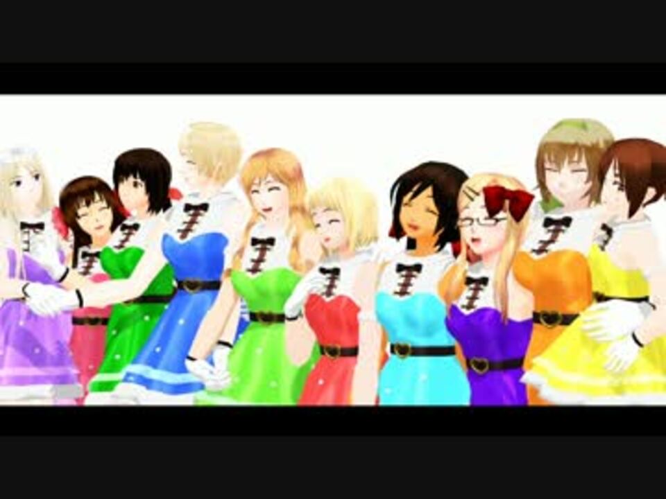 Apヘタリアmmd アイドルヘタ女子でメランコリック ニコニコ動画