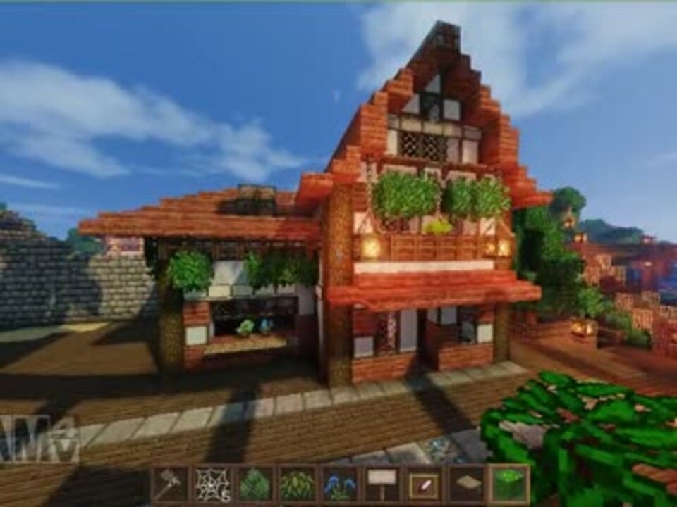 Minecraft 海に囲まれた島に街を作る Part 2 1 ニコニコ動画