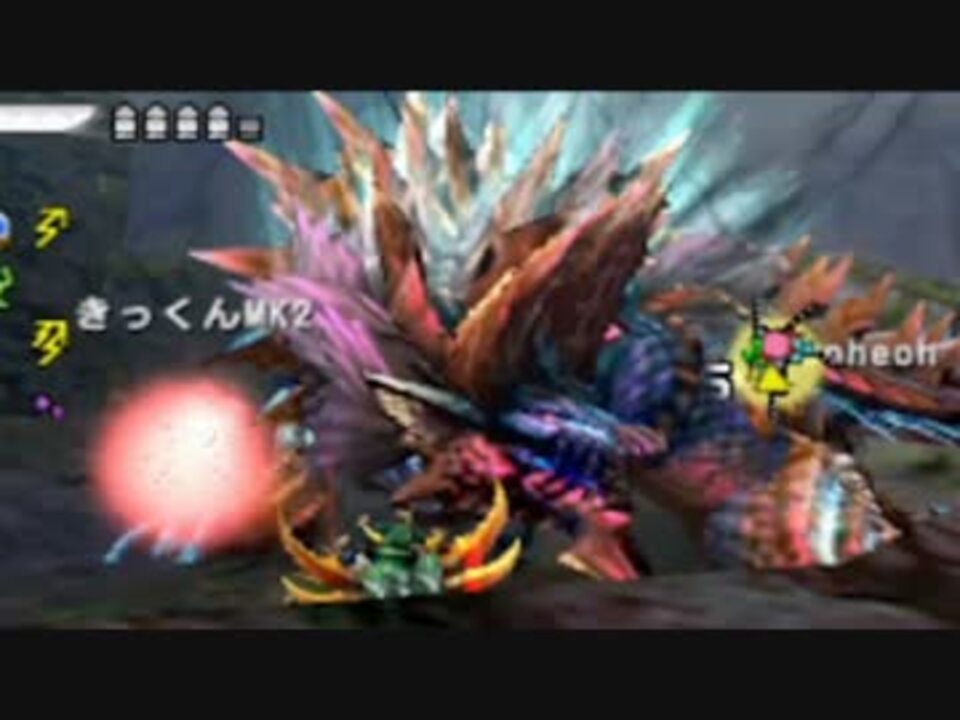 Mh4g 最強の乙ハンターは誰か カオス4人衆が実況 極限ジンオウガ編 ニコニコ動画