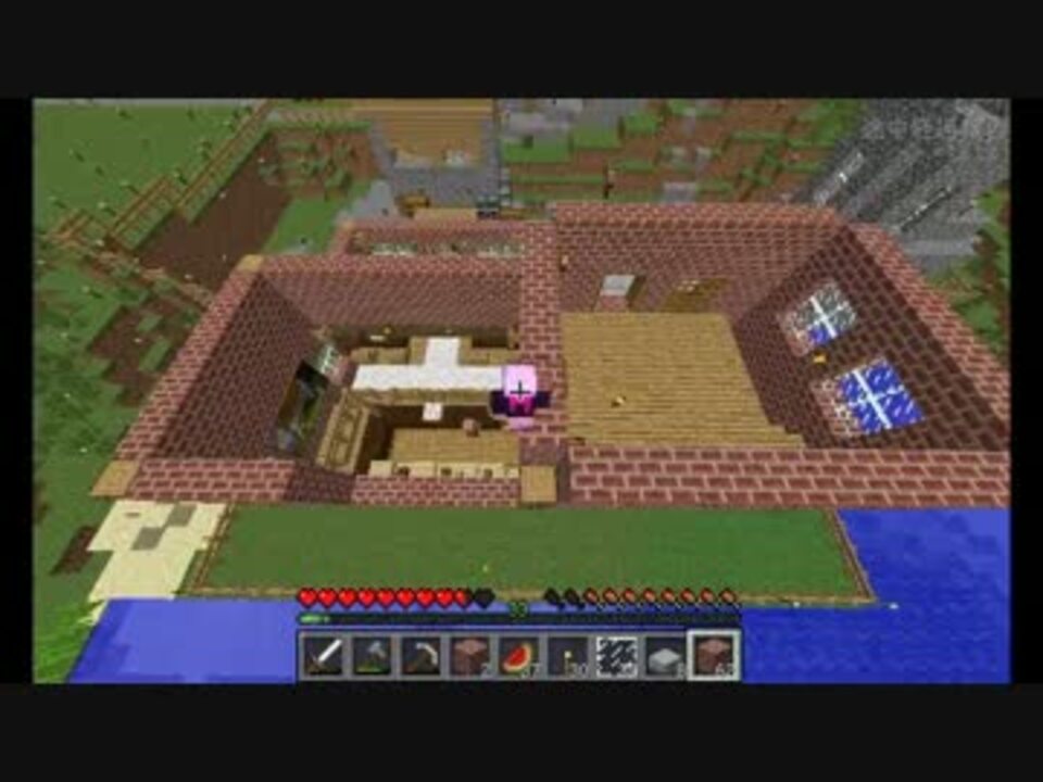 Minecraft 結月設計事務所6 村長宅兼集会所編1 ゆかささ ニコニコ動画