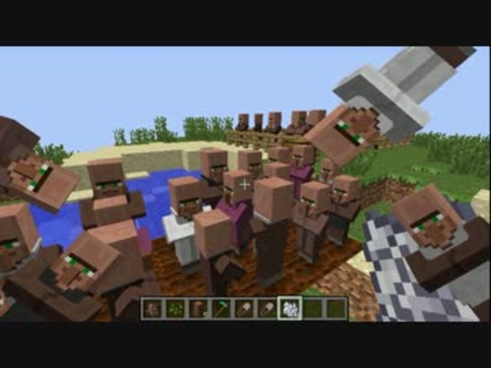 Minecraft 村人の鼻を切って植えてみた Mod紹介 ニコニコ動画
