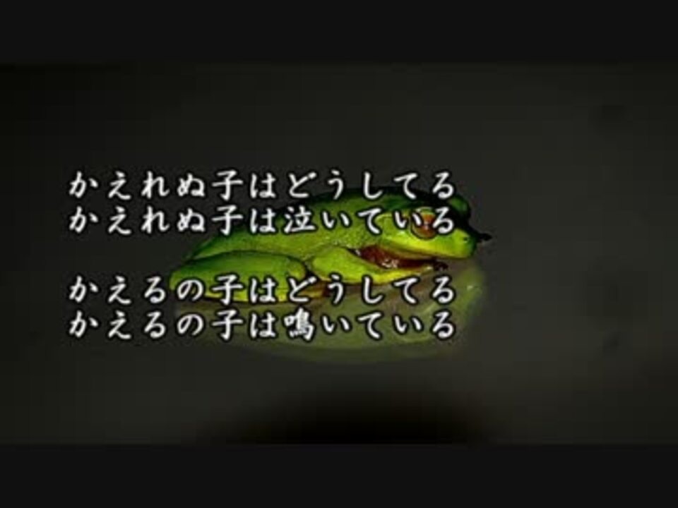 ゆっくり怪談 かえるのうた 後編 怖い話 ニコニコ動画