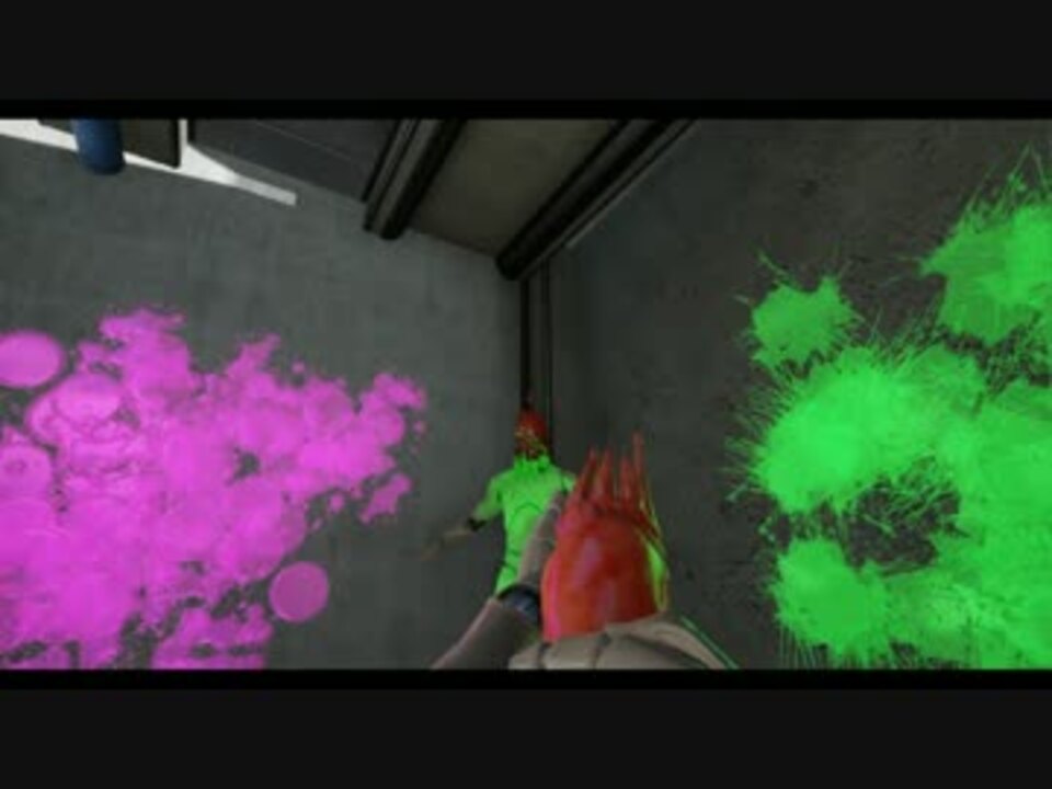 Unrealengine4でスプラトゥーンみたいに壁にペイントするテスト ニコニコ動画