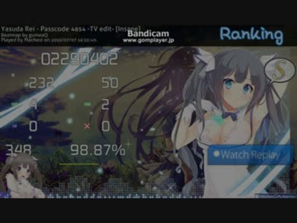 Osu Yasuda Rei Passcode 4854 Insane Dt ニコニコ動画