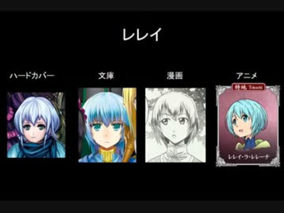 ゲート キャラクターデザイン比較 ニコニコ動画