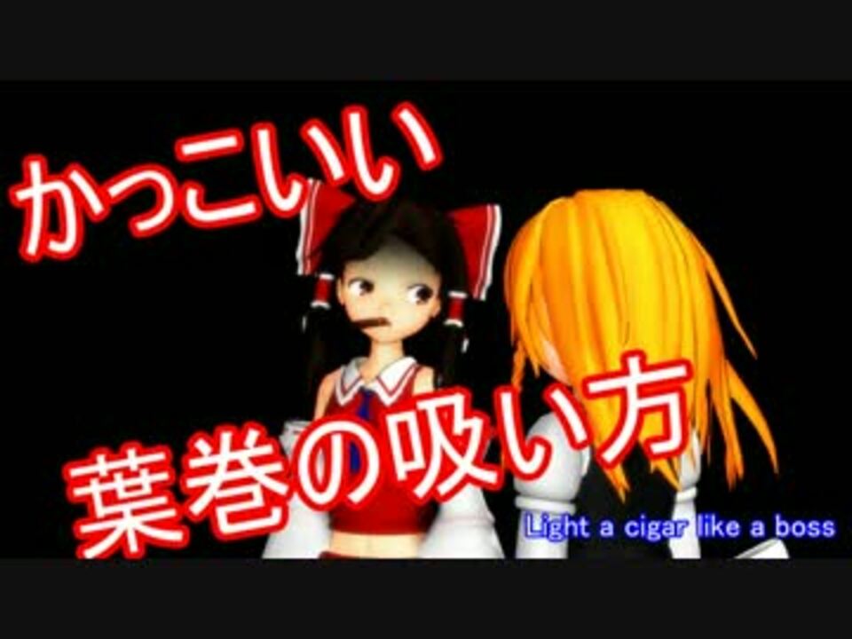 東方 かっこいい葉巻の吸い方 Mmd ニコニコ動画