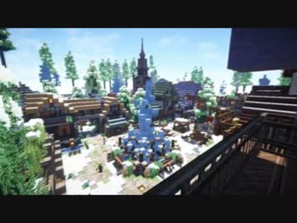 Minecraft 雪と氷の小さな街 後編 ニコニコ動画