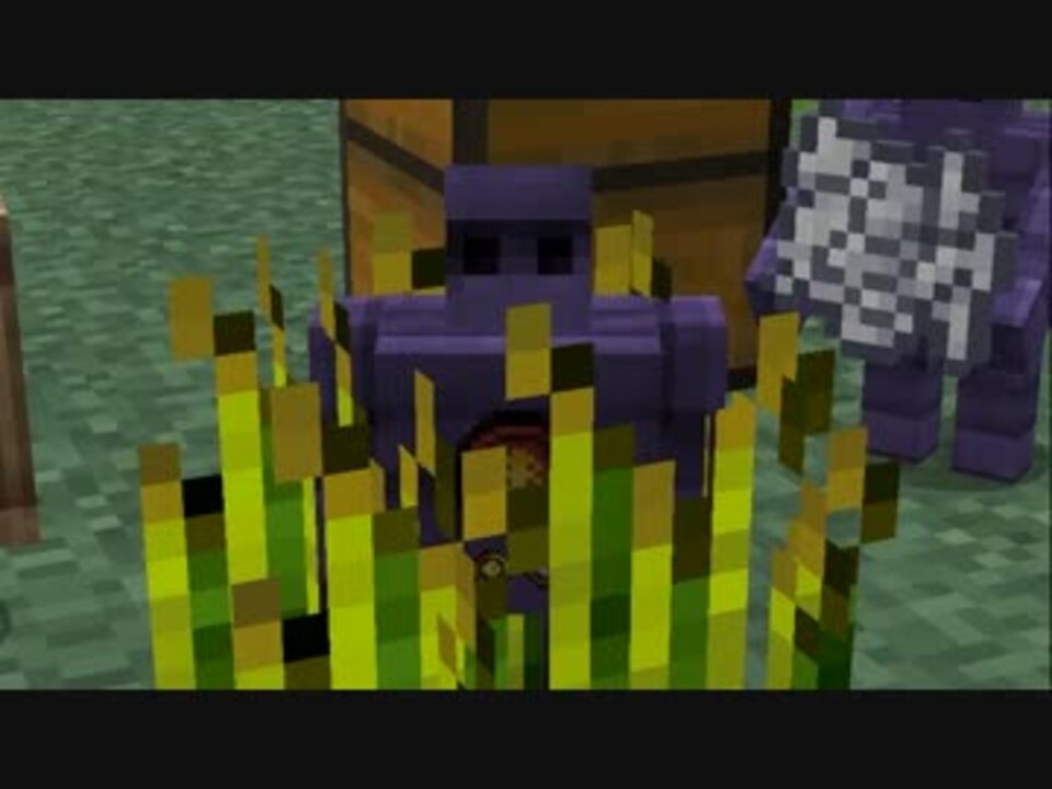 Minecraft ゴーレムが小麦に骨粉を撒いて収穫するのを眺めるだけ Tc4 ニコニコ動画