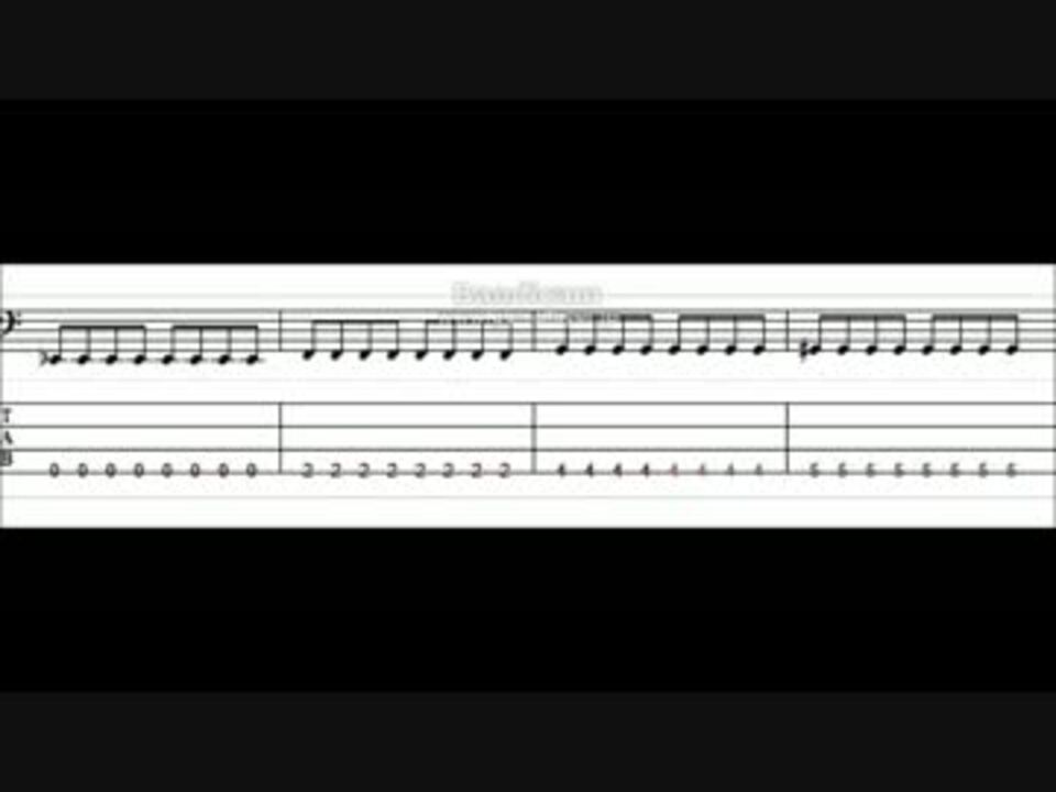 ベースtab譜 Ready アイドルマスター Op ニコニコ動画