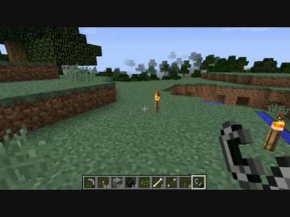 Minecraft 家に帰ったら松明の明かりが消えていた Realistic Torches Mod ニコニコ動画