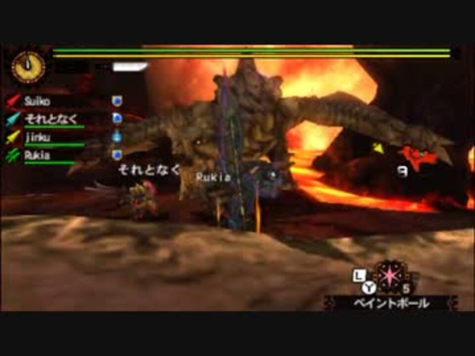 Mh4g 雨男のごった煮狩猟団part31 生ける鎧と三槍士 ニコニコ動画