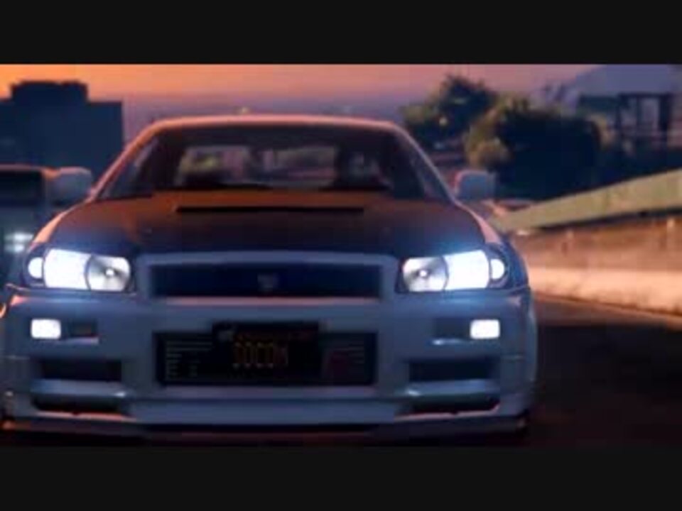 Gta5 日産 R34 Skyline Gt R Bnr34 とストリップクラブ ニコニコ動画