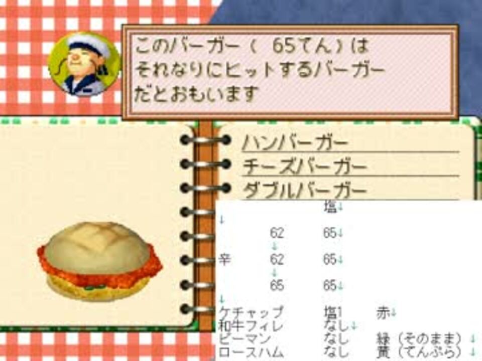 バーガーバーガー2 初期おすすめバーガー2つ ニコニコ動画