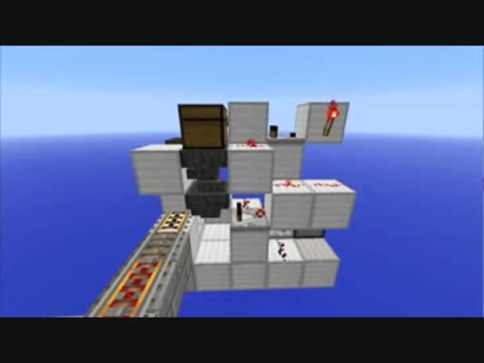 Minecraft 自動搬出用トロッコ貨物駅 ニコニコ動画