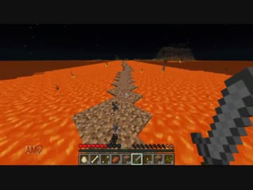 マインクラフト マグマの海と終わらない夜 パート3 実況 ニコニコ動画