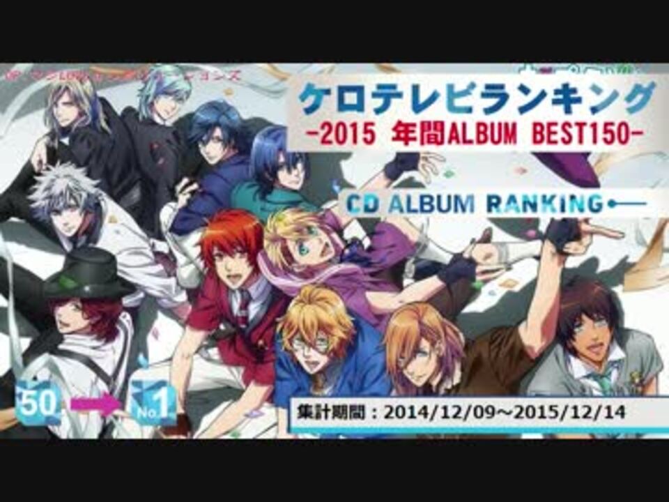 年間アニソンランキング 15 Album Best 150 ケロテレビ 1 50 ニコニコ動画