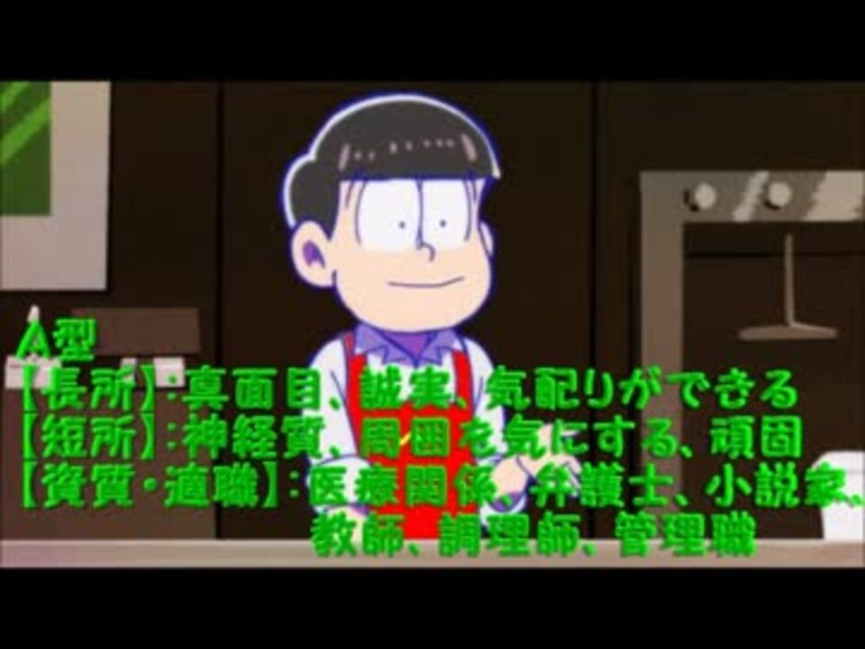 ｍａｄ 血液型別ハンバーガーショップ おそ松さん ニコニコ動画