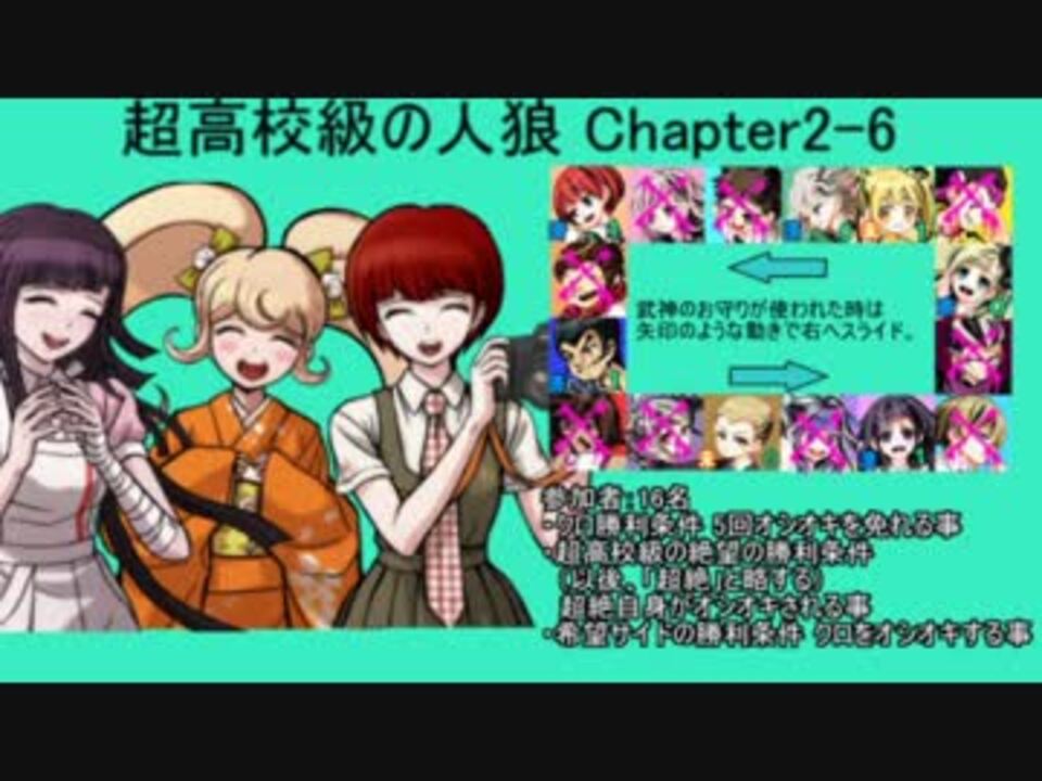 超高校級の人狼 MANIAX】Chapter2-6 【ダンガンロンパ人狼