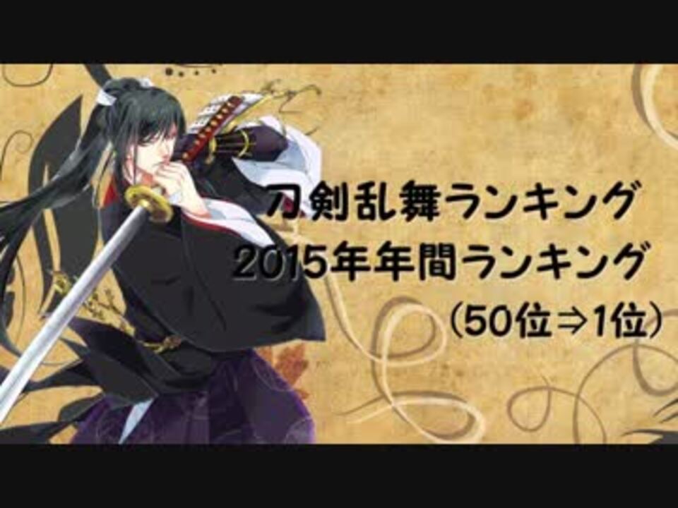 人気の 刀剣乱舞ランキング 動画 45本 ニコニコ動画