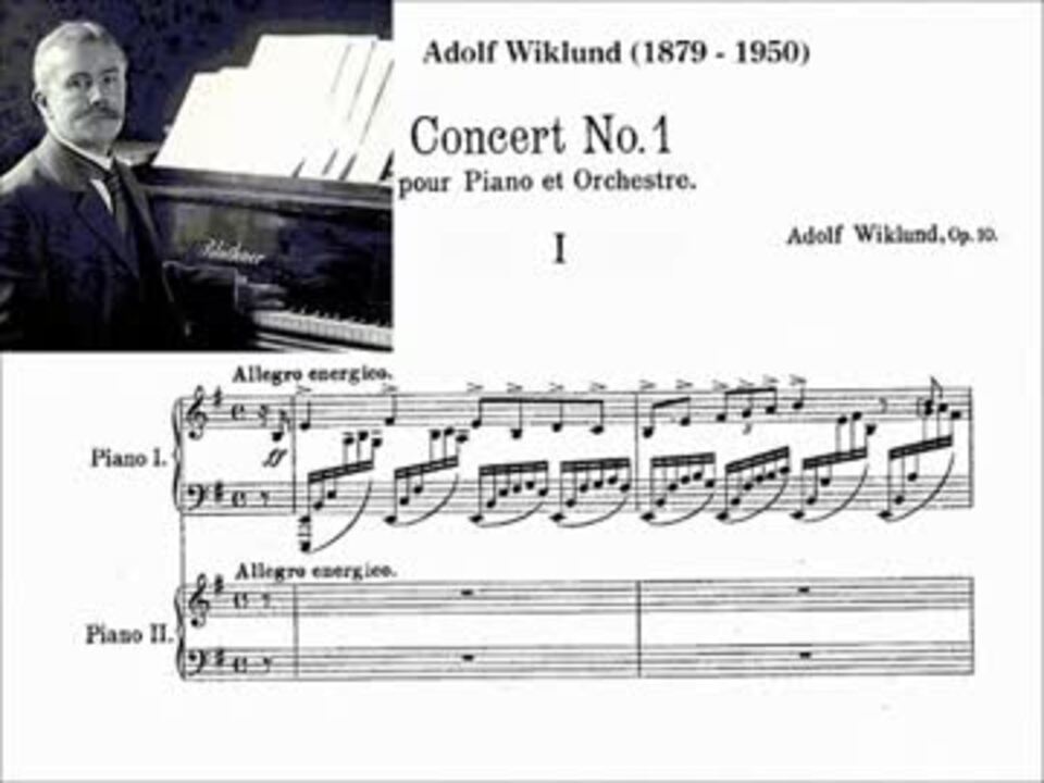 A.Wiklund - Concert No. 1 for piano med orkester, Op. 10: 1st mvt ...