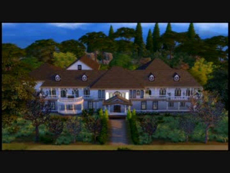 Sims4 バイオハザードの洋館を今度はsims4でつくってみた 建築 ニコニコ動画