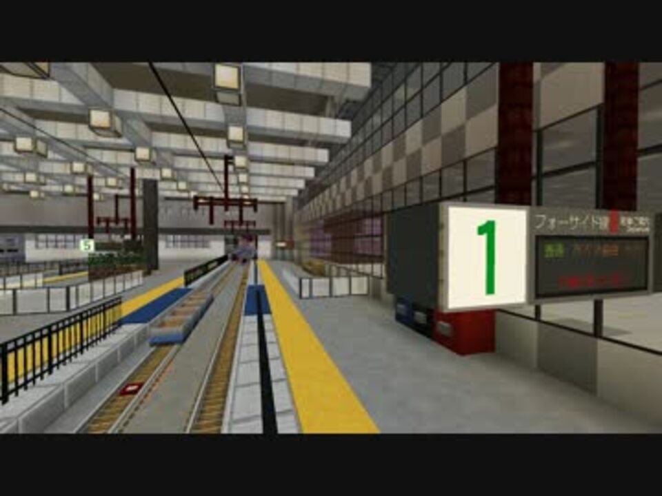 Minecraftで電光掲示板と駅放送を作ってみた ニコニコ動画