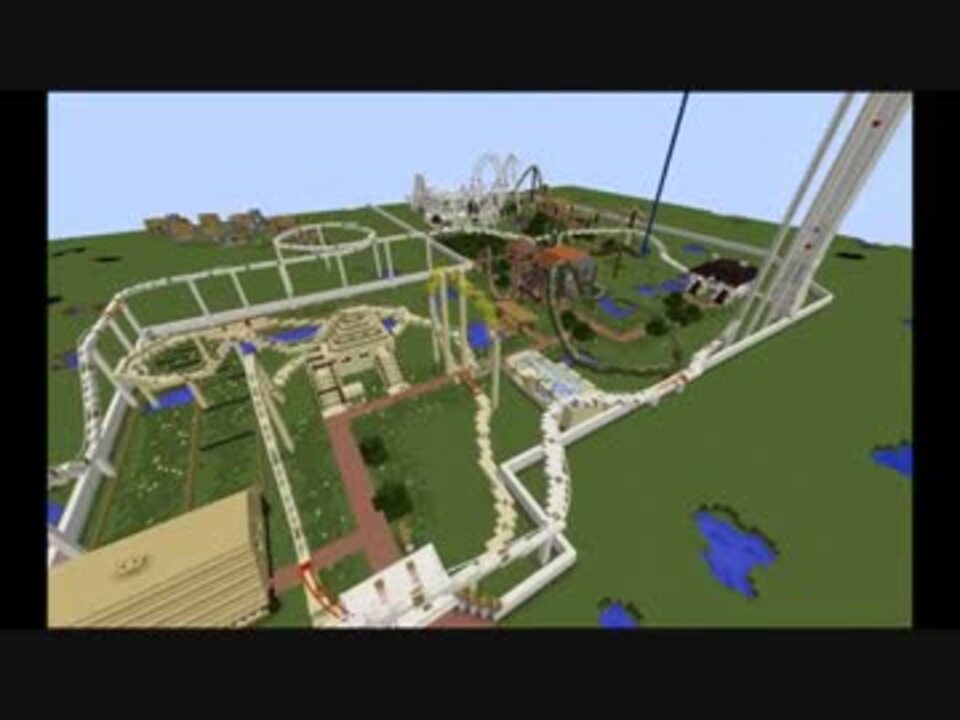 Minecraft 年末にマルチで作った遊園地をゆっくりボイスで紹介 Erc ニコニコ動画