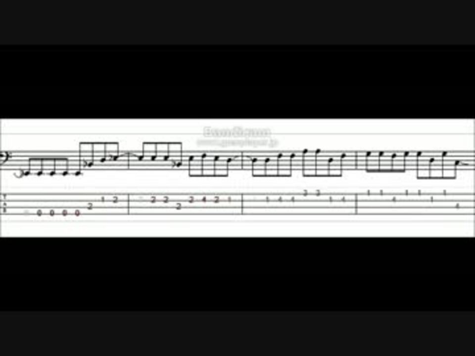 ベースtab譜 アイドルマスターシンデレラガールズ Owover Heart Beat Version ニコニコ動画