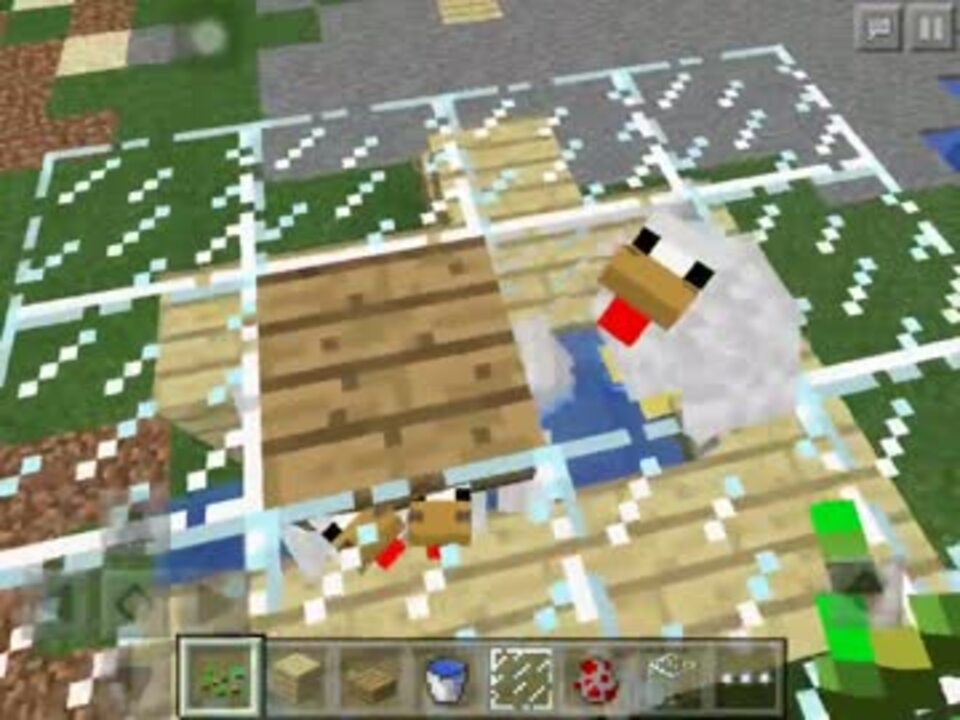 Minecraft Pe 自動養鶏場の作り方 前編 ニコニコ動画