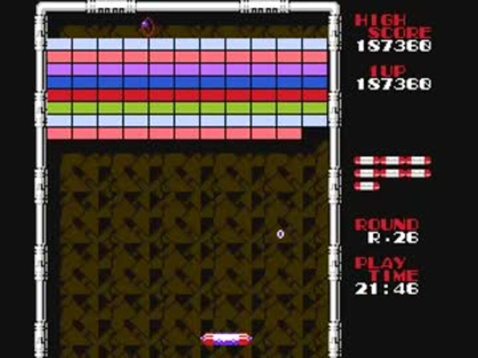 アルカノイド2　ファミコン 【TAS：37分57秒】